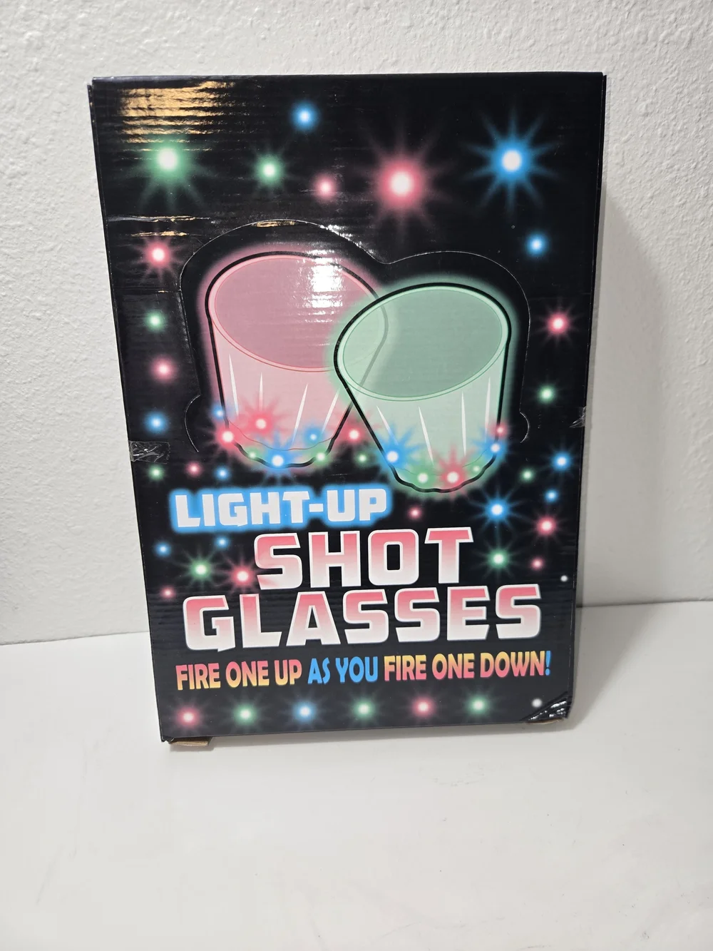 Light-Up Shot Glasses - Pink & Green LED Party Set